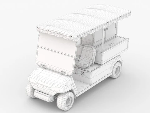 Golf Cart G16 3D Model