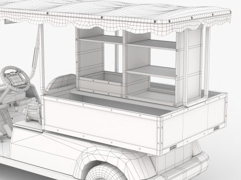 Golf Cart G16 3D Модель