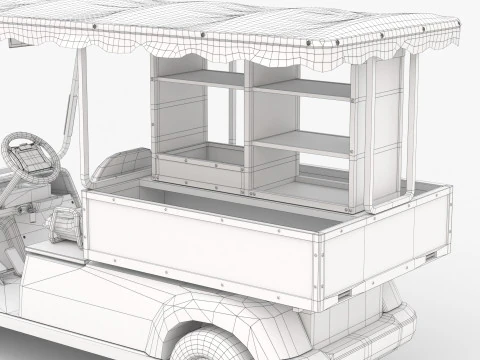 Golf Cart G16 3D Model