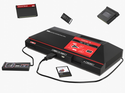 Sega Master System 3D Model