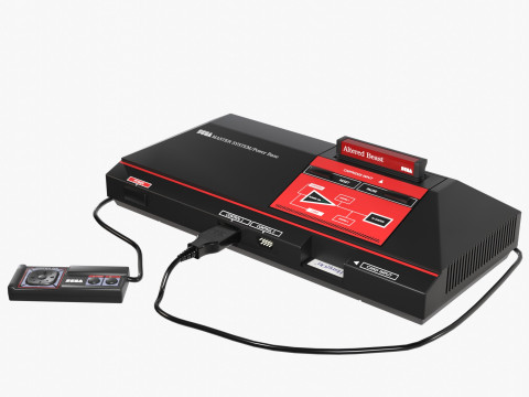 Sega Master System 3Dモデル