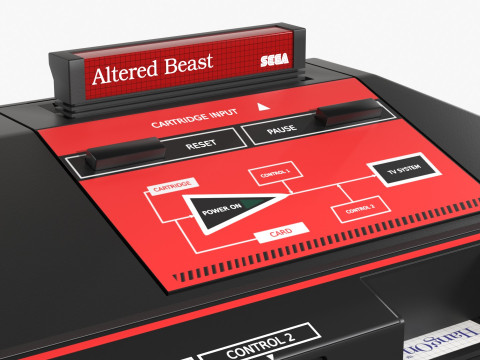 Sega Master System 3Dモデル