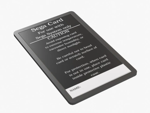 Sega Master System 3D Model