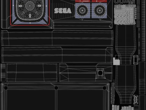 Sega Master System 3D Model