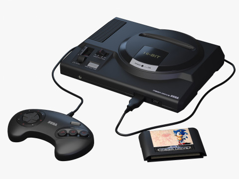 Sega Mega Drive Genesis 3D Model