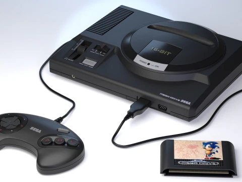 Sega Mega Drive Genesis 3D Model
