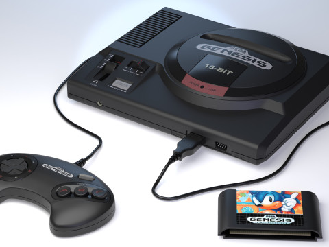 Sega Mega Drive Genesis Model 3D