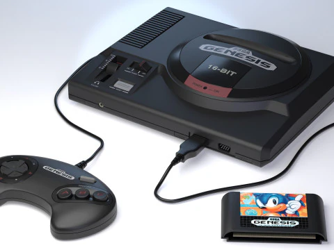 Sega Mega Drive Genesis 3D Model