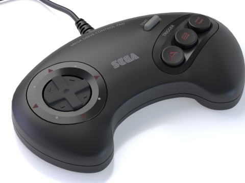 Sega Mega Drive Genesis Model 3D