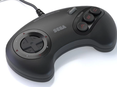 Sega Mega Drive Genesis 3D Model
