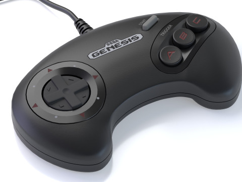Sega Mega Drive Genesis Model 3D
