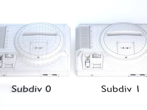 Sega Mega Drive Genesis 3D Model
