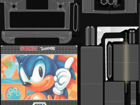 Sega Mega Drive Genesis 3D Model