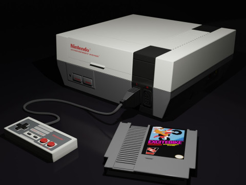 Nintendo Entertainment System NES 3D 模型