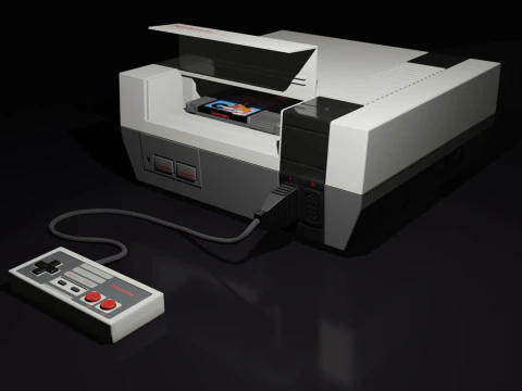 Nintendo Entertainment System NES 3D Model