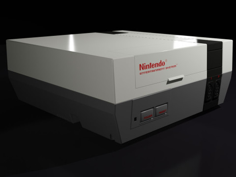 Nintendo Entertainment System NES Modelo 3D