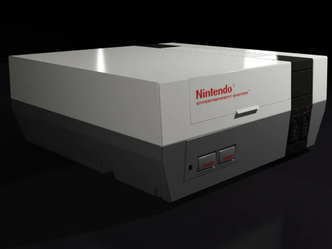 Nintendo Entertainment System NES 3D Model