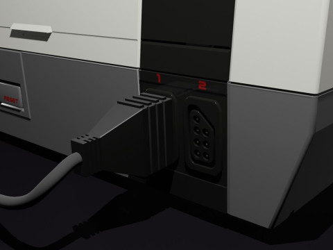 Nintendo Entertainment System NES Modelo 3D