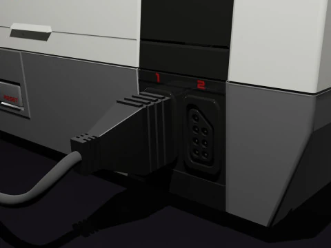 Nintendo Entertainment System NES 3D Model