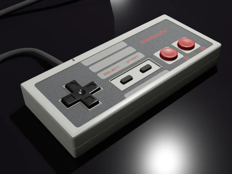 Nintendo Entertainment System NES 3D Model