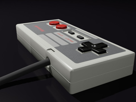 Nintendo Entertainment System NES Modelo 3D