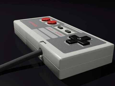 Nintendo Entertainment System NES 3D Model