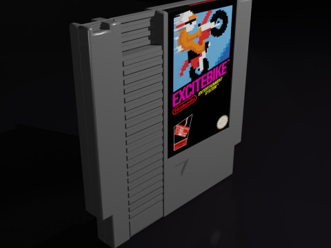 Nintendo Entertainment System NES Modelo 3D