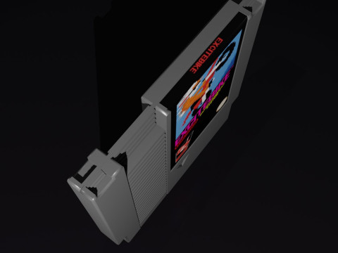 Nintendo Entertainment System NES Modelo 3D
