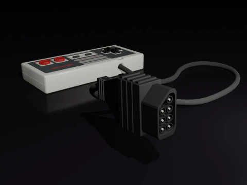 Nintendo Entertainment System NES 3D Model