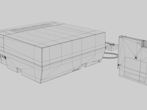 Nintendo Entertainment System NES Modelo 3D
