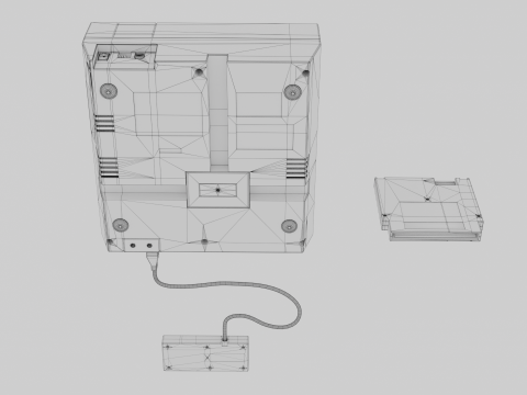 Nintendo Entertainment System NES Modelo 3D