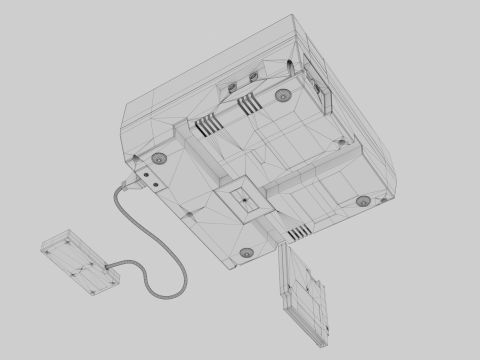 Nintendo Entertainment System NES Modelo 3D