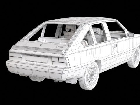 MR78 Polonez Coupe 3D Model