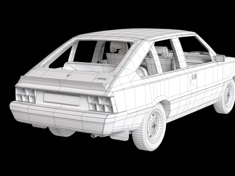 MR78 Polonez Coupe 3D Model