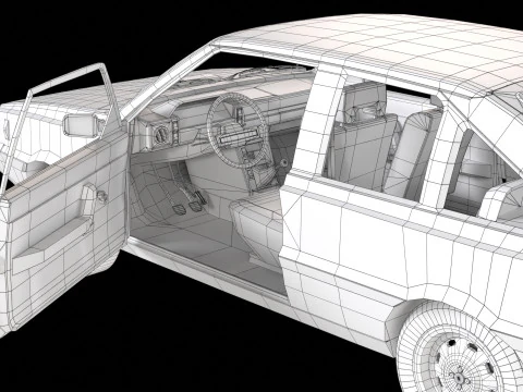 MR78 Polonez Coupe 3D Model