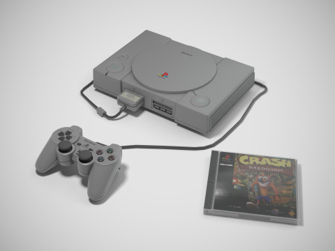 Sony PlayStation 1 PS1 Modello 3D