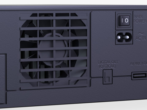 Sony PlayStation 2 FAT 3D Модель