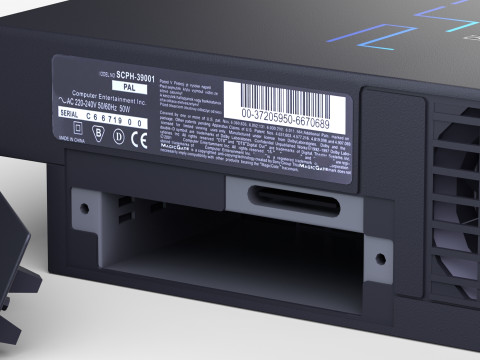 Sony PlayStation 2 FAT 3D Модель
