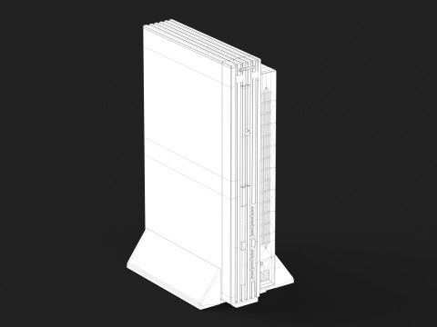Sony PlayStation 2 FAT 3D Модель