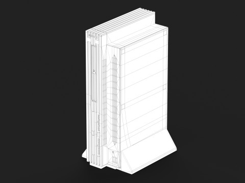 Sony PlayStation 2 FAT 3D Модель