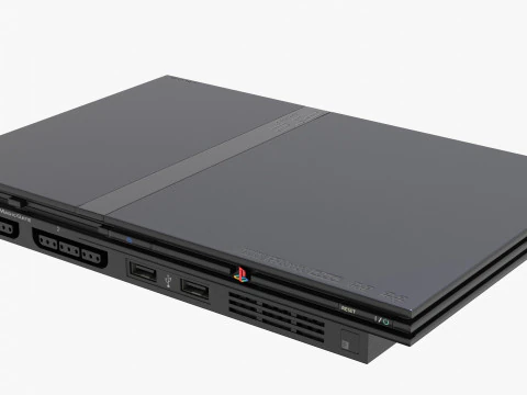Sony PlayStation 2 Slim 3D Model