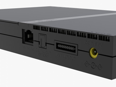 Sony PlayStation 2 Slim 3Dモデル