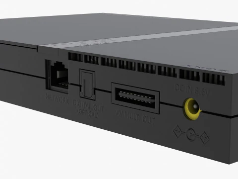 Sony PlayStation 2 Slim 3D Model
