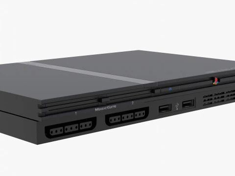 Sony PlayStation 2 Slim 3D Model