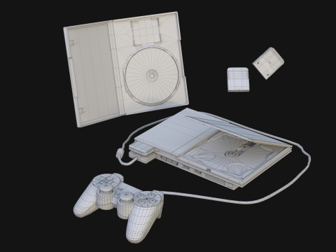 Sony PlayStation 2 Slim 3Dモデル