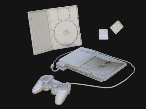 Sony PlayStation 2 Slim 3D Model