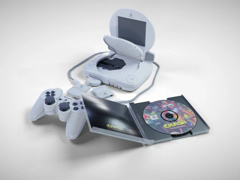 Sony PlayStation PSone 3D Model in Computer 556310 | 3DExport