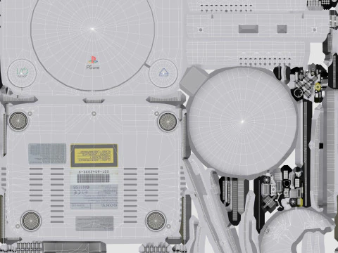 Sony PlayStation PSone 3D Model