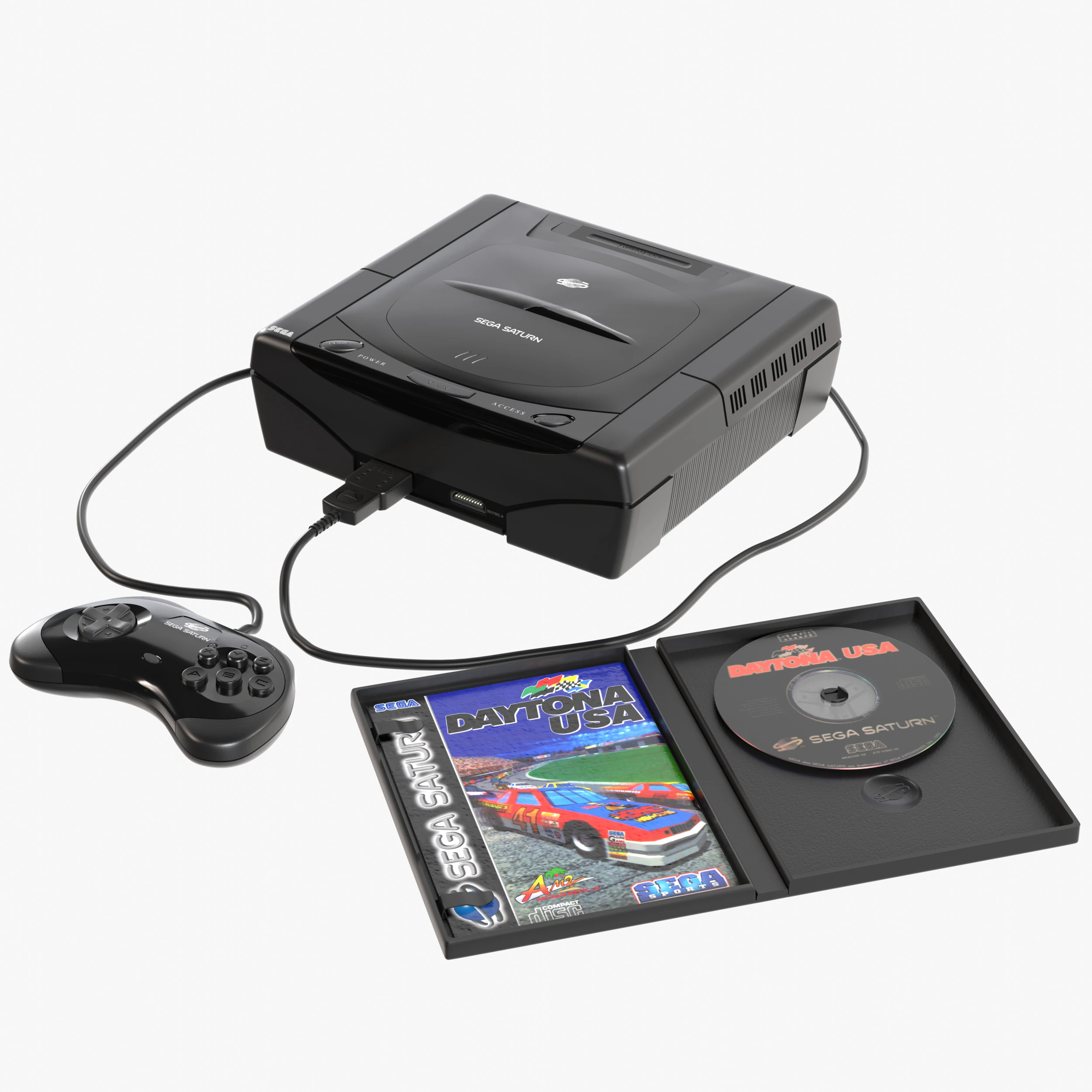 Segę Saturna Model 3D .c4d .max .obj .3ds .fbx .stl .blend 