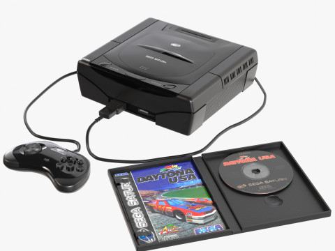 Sega Saturn Modello 3D
